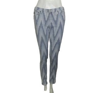 AG Jeans, 28R, Stilt, Ikat Blue, LOW rise, Cigarette skinny, 5 pocket Zipper fly